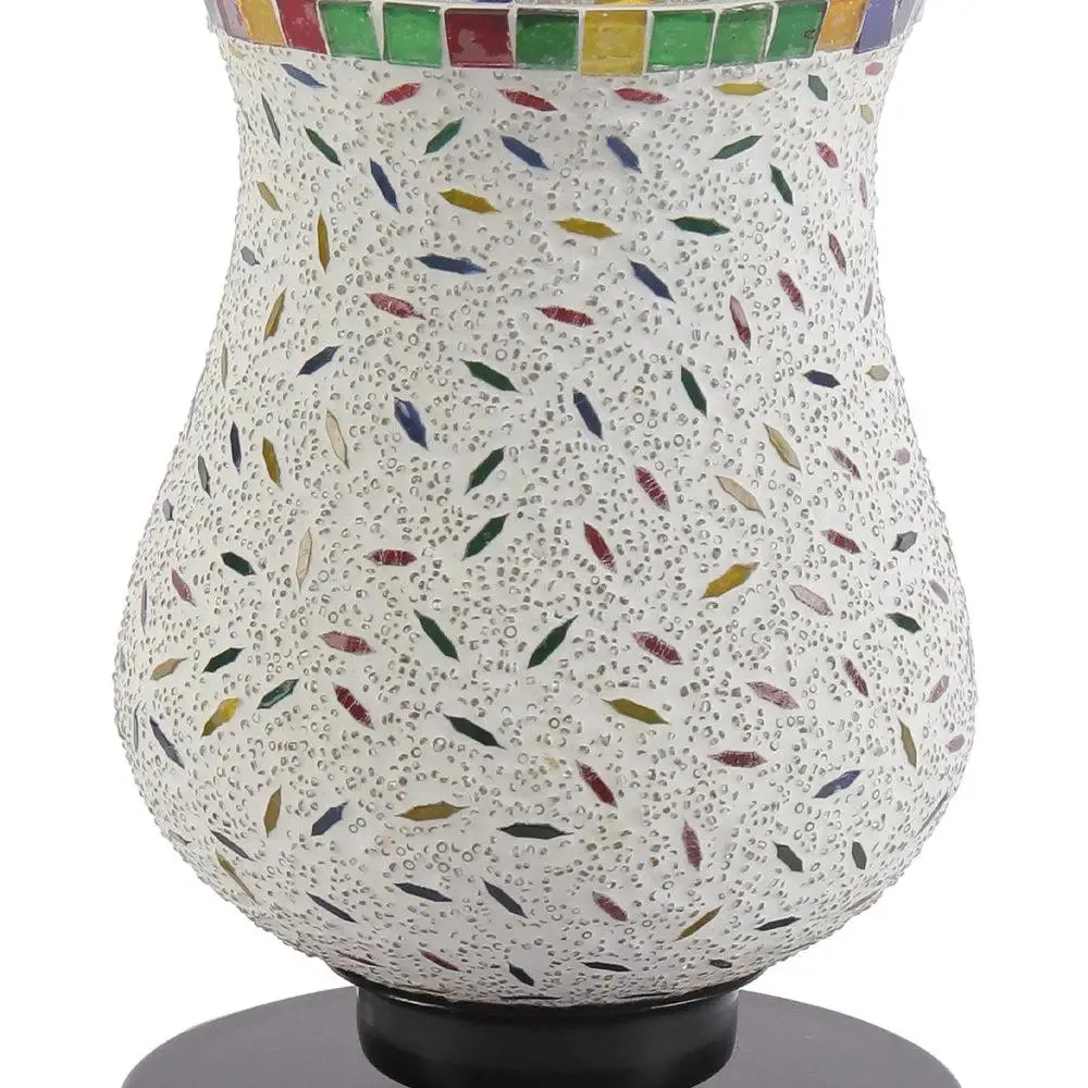 Vibrant Multicolor Mosaic Table Lamp
