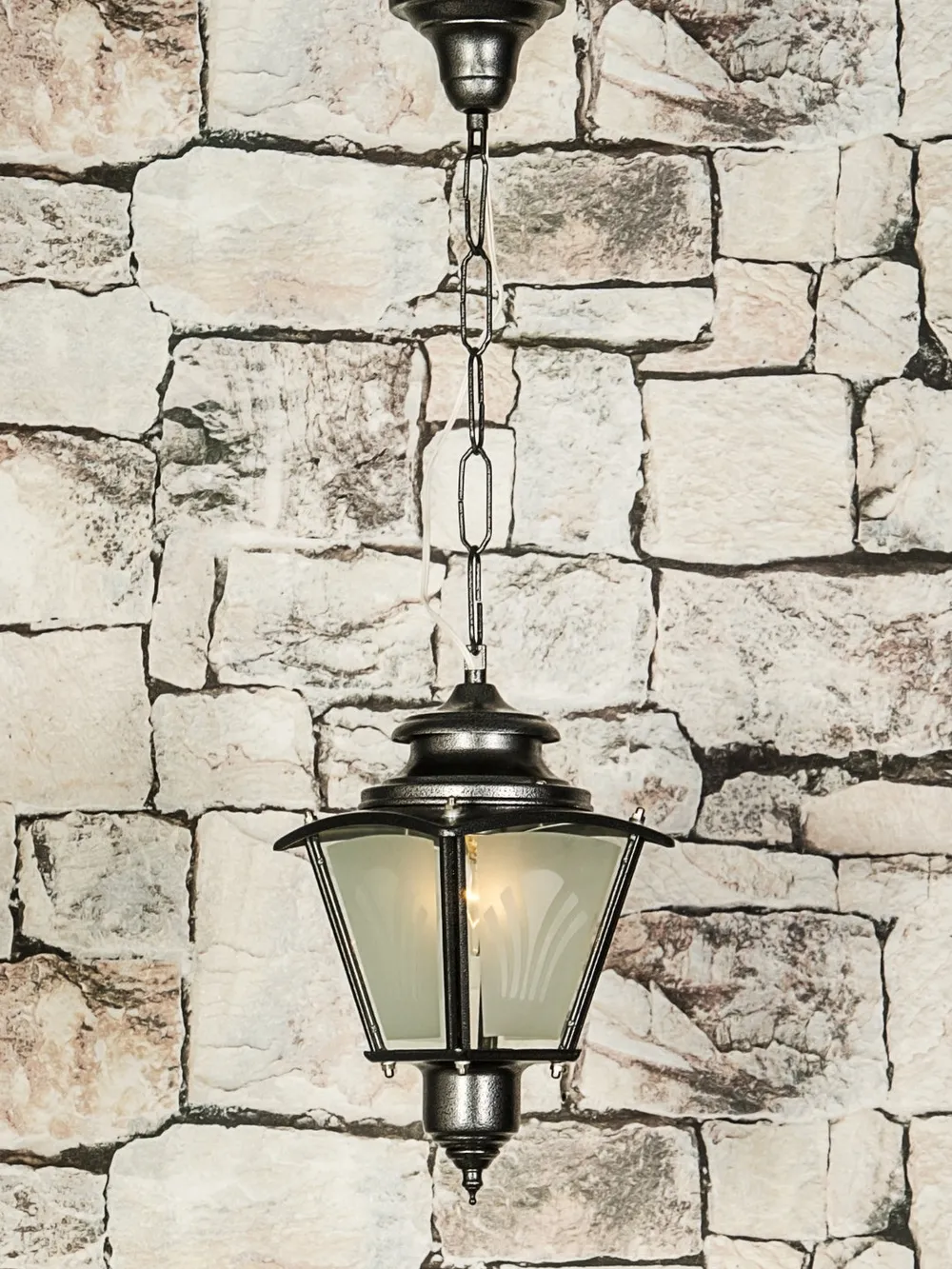 Victorian Age Black Steel Hanging Light