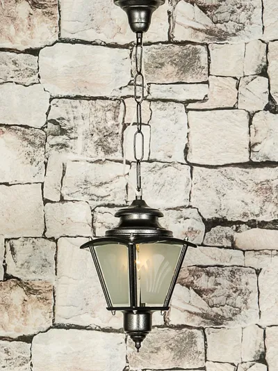 Victorian Age Black Steel Hanging Light