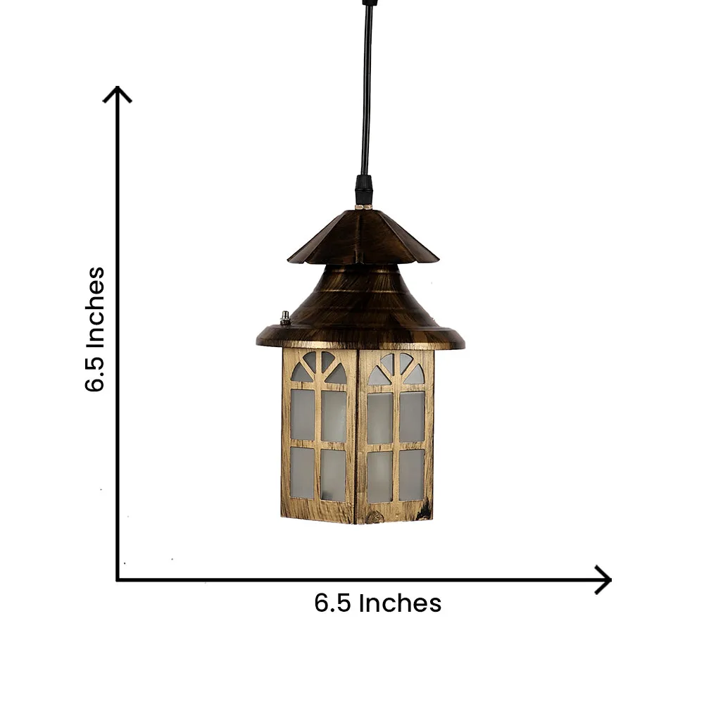 Victorian Motif Wooden Single Hanging Light Single Piece