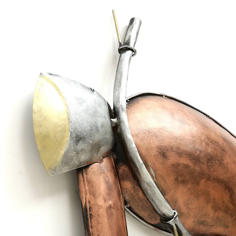 Vintage Bike Copper Metal Wall Art