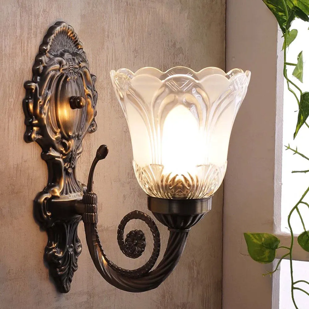 Vintage Bloom Timeless Wall Light set 1 Single Piece (Bulb not included) 