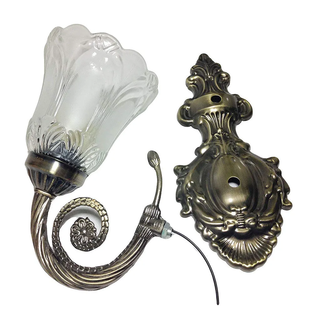 Vintage Bloom Timeless Wall Light set 1 Single Piece (Bulb not included) 