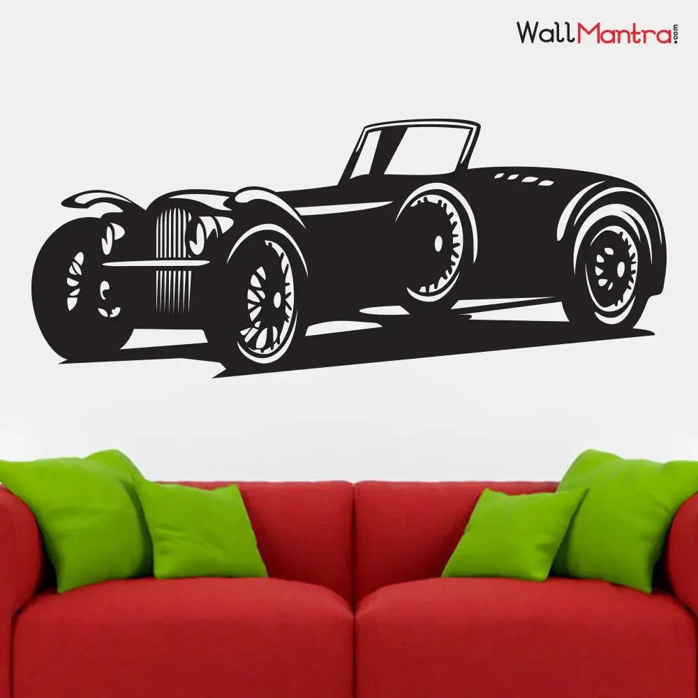 Vintage Car Self Adhesive Wall Sticker & Decal