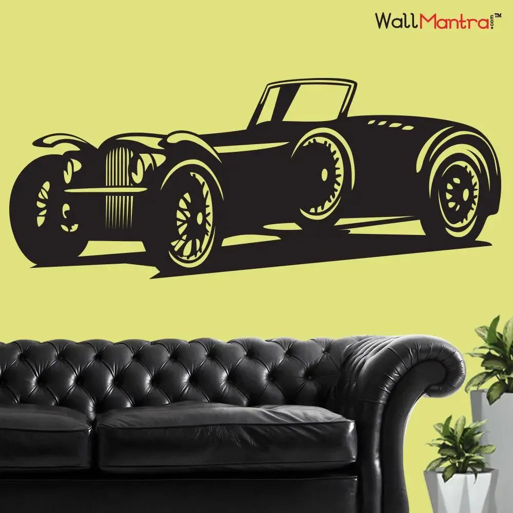 Vintage Car Self Adhesive Wall Sticker & Decal
