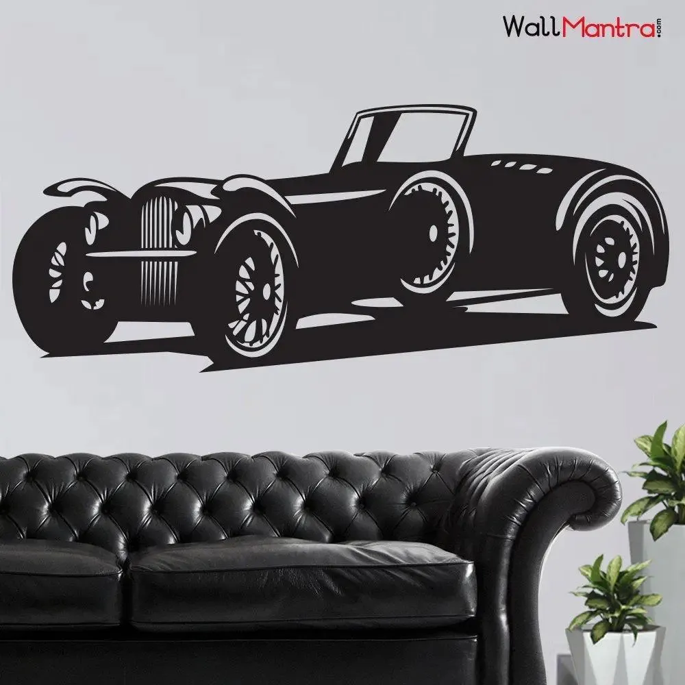 Vintage Car Self Adhesive Wall Sticker for Home Decor