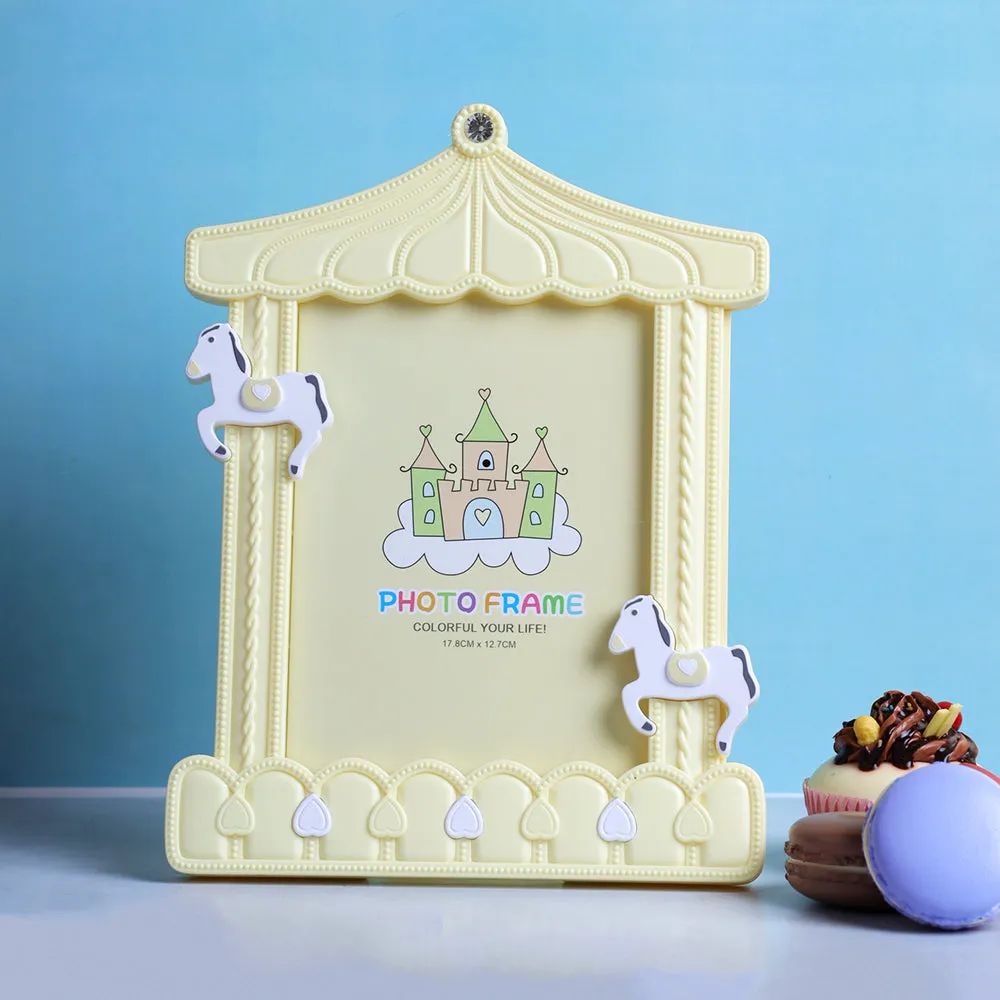 Vintage Feels Carousal Yellow Photo Frame