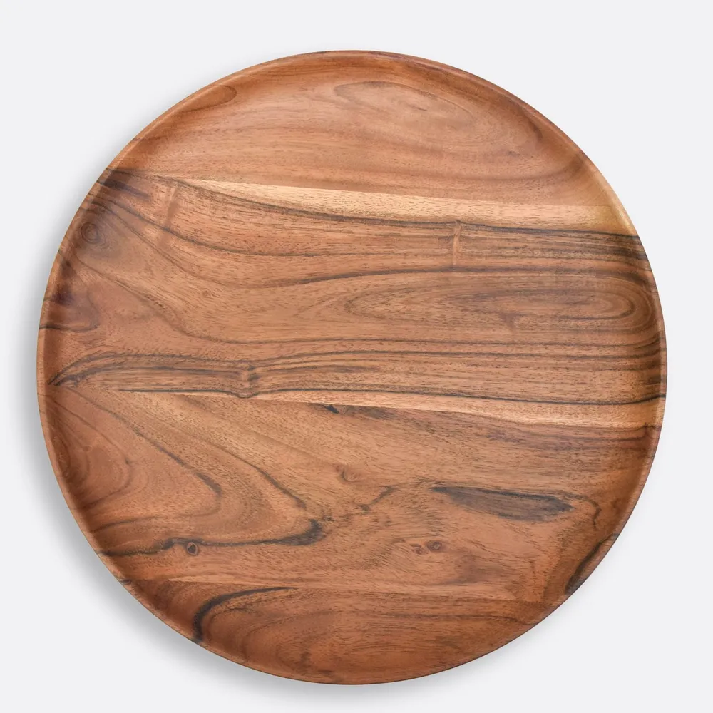 Vintage Motif Wooden Serving Tray