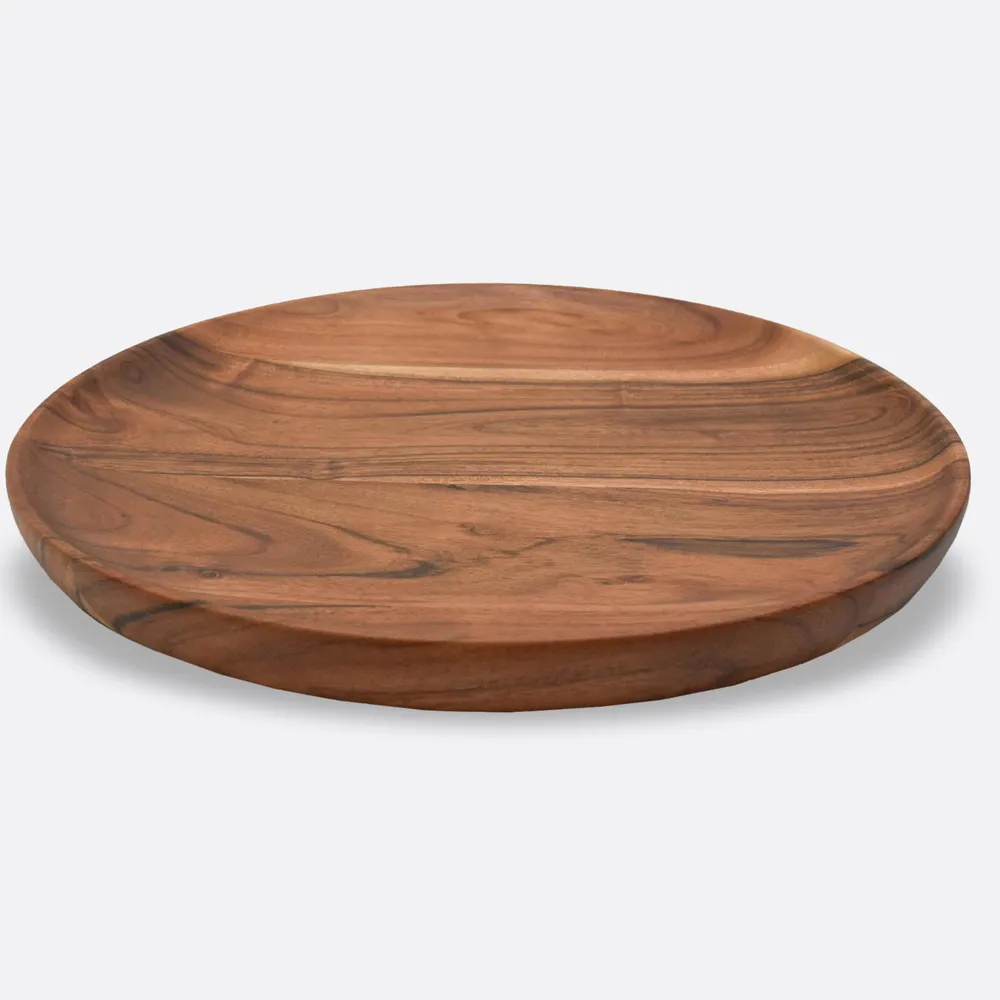 Vintage Motif Wooden Serving Tray