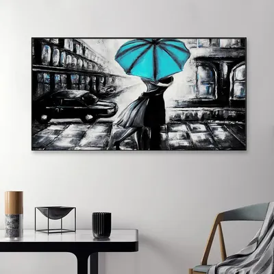 Vintage Romantic Couple Canvas Wall Painting