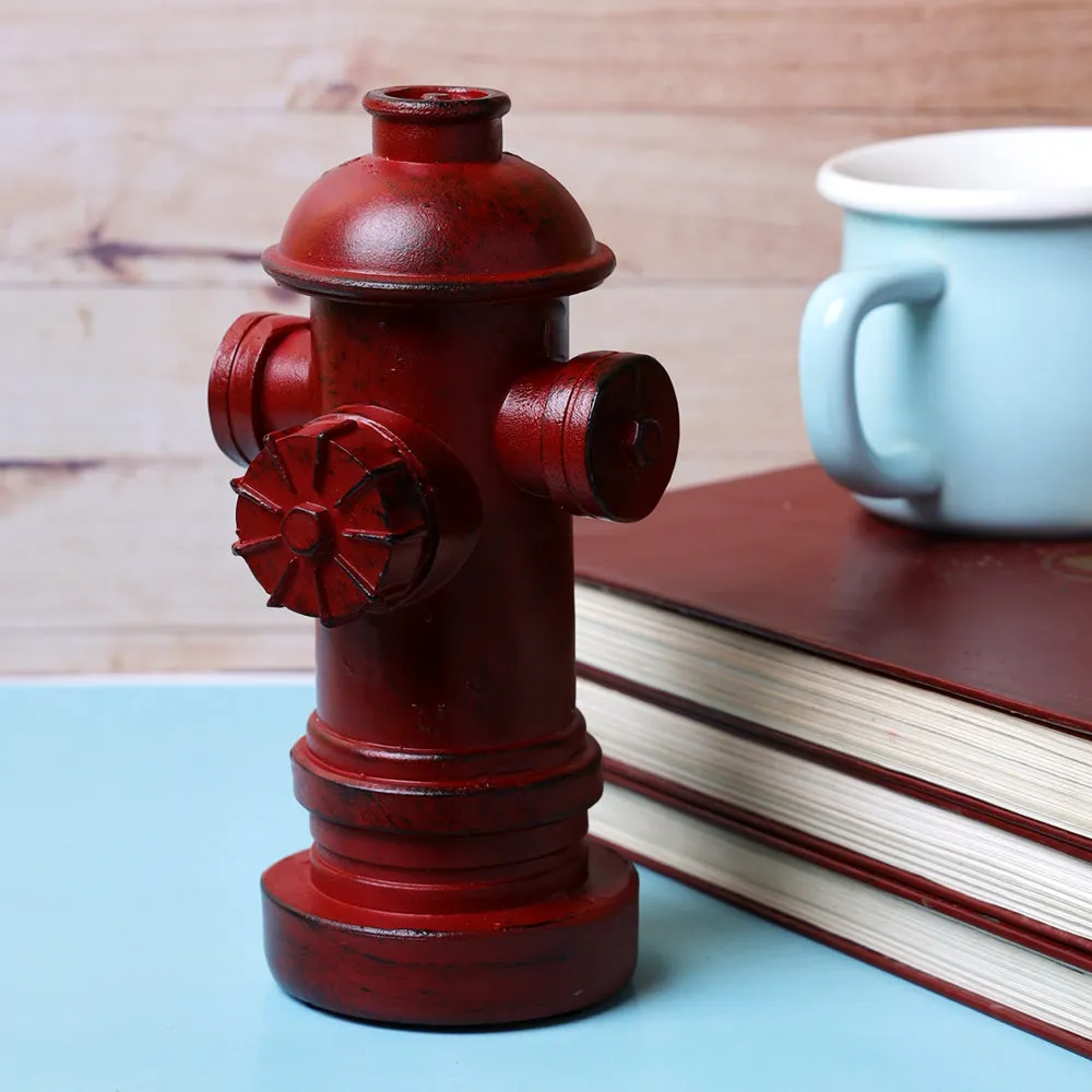 Vintage Small Fire Hydrant Yellow Table Accent