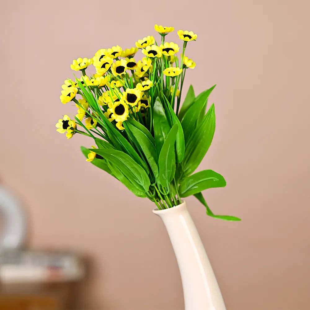 Violet Goldstrum Artificial Flower Strands Set Of 2