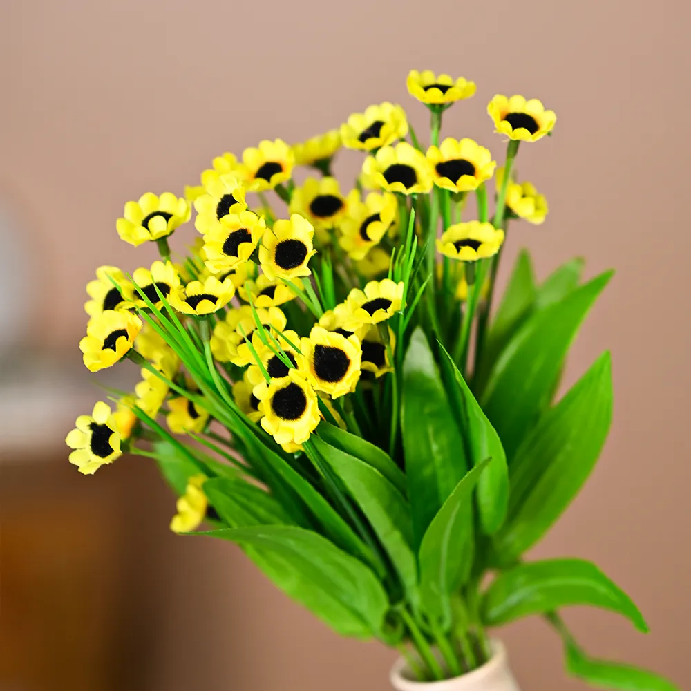 Violet Goldstrum Artificial Flower Strands Set Of 2