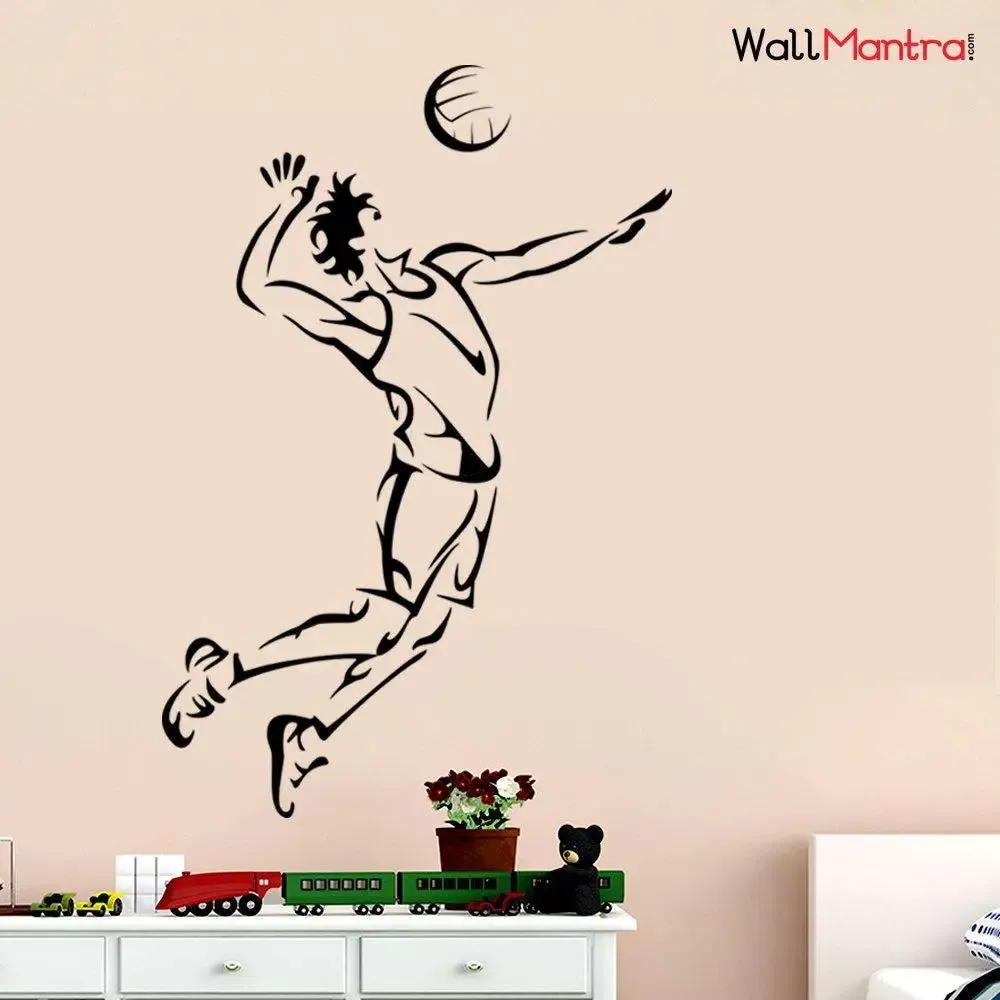 Volleyball Sports Wall Sticker And Wall Decal