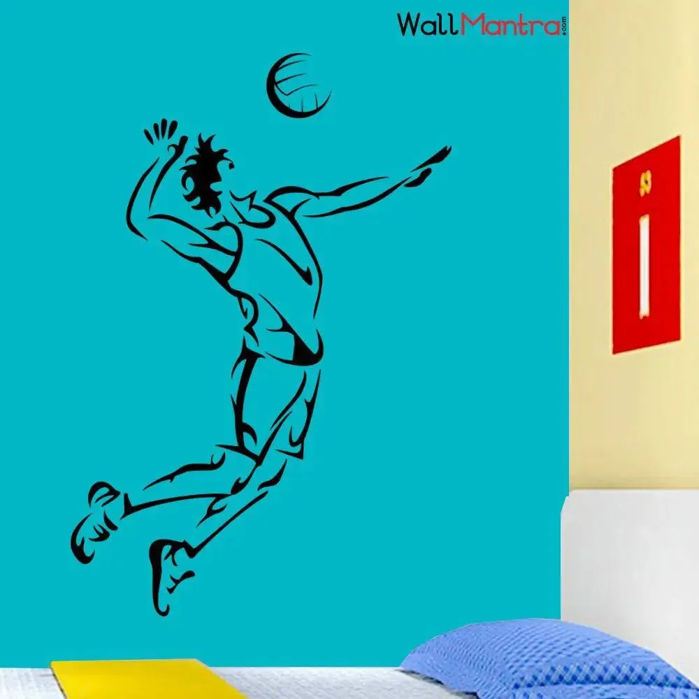 Volleyball Sports Wall Sticker And Wall Decal