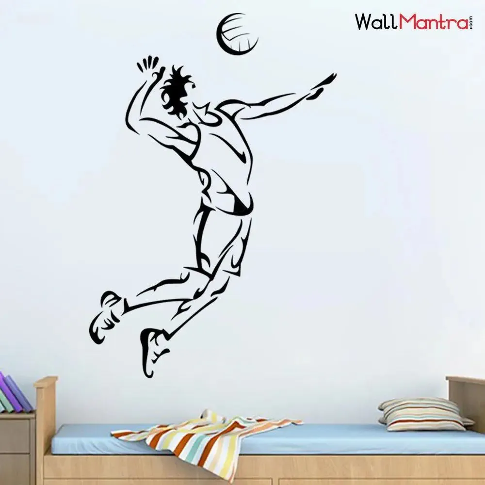Volleyball Sports Wall Sticker And Wall Decal