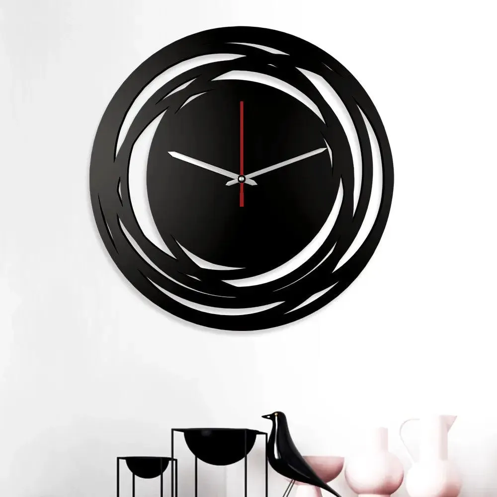 Wall Clock for Living Room in Loops Shape