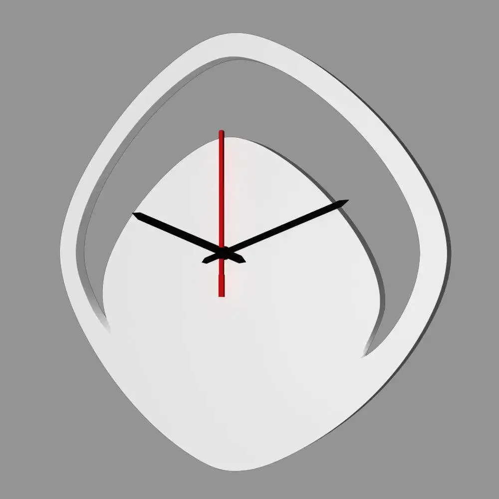 Wall Clock in Boomerang Shape