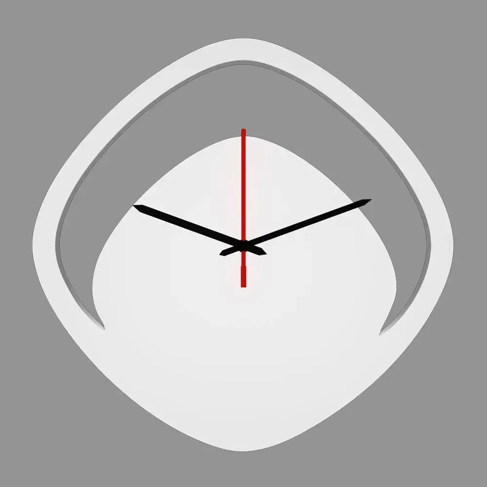 Wall Clock in Boomerang Shape