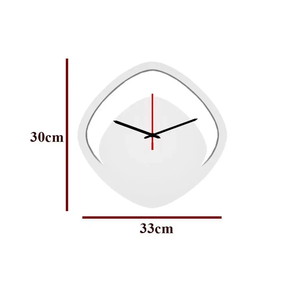 Wall Clock in Boomerang Shape