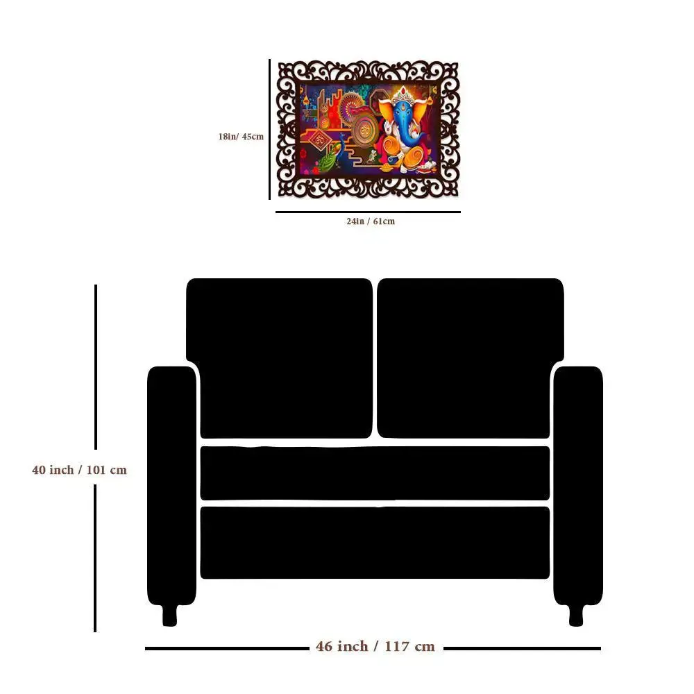 Wall Decor Items Ganesha Canvas Printing