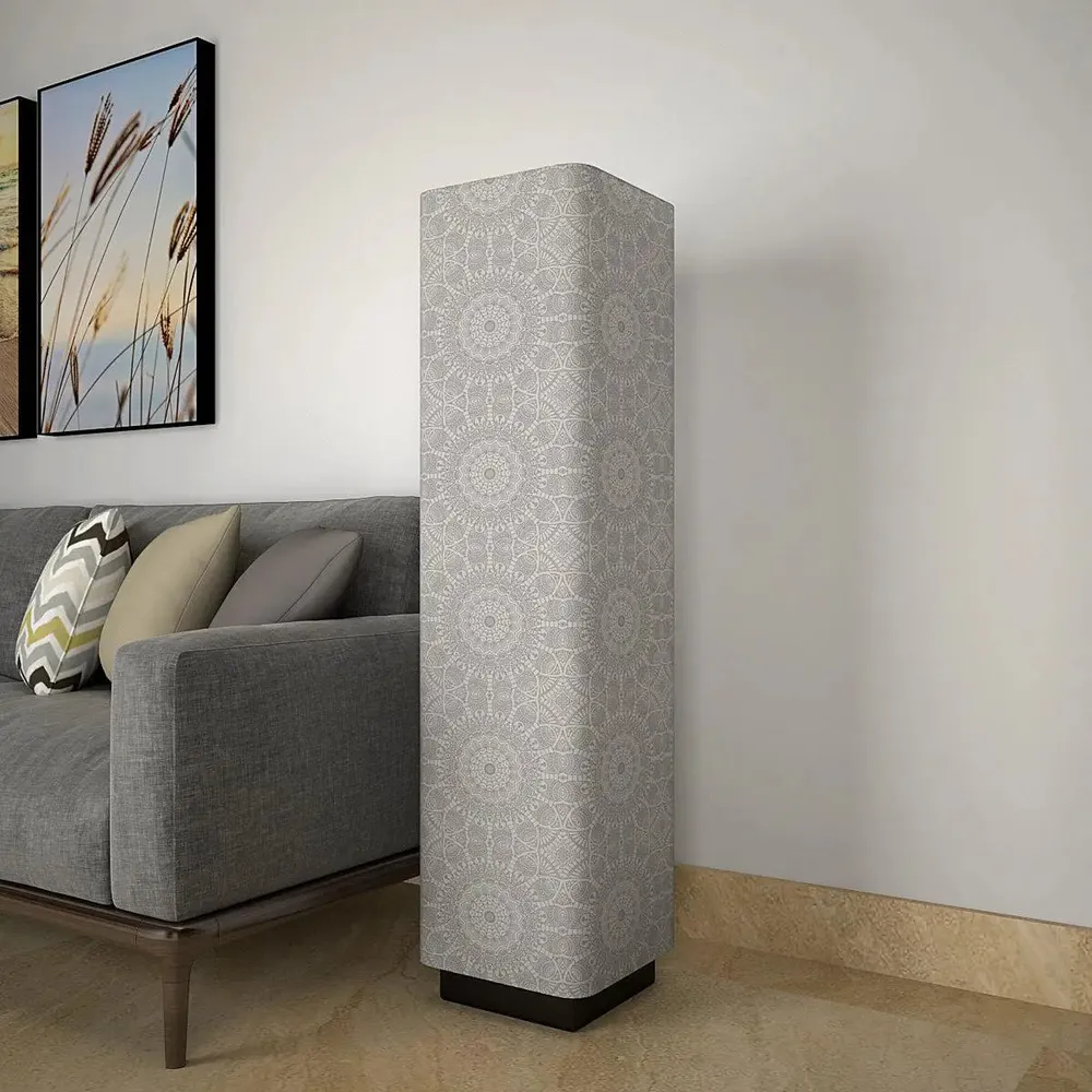 Warm Mandala Glow Rectangle Floor Lamp