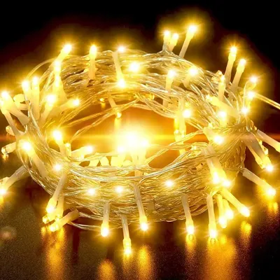 Warm White 45 Feet Long Power Pixel LED String Lights - WallMantra
