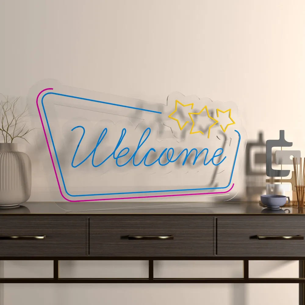 "Welcome" Neon LED Light