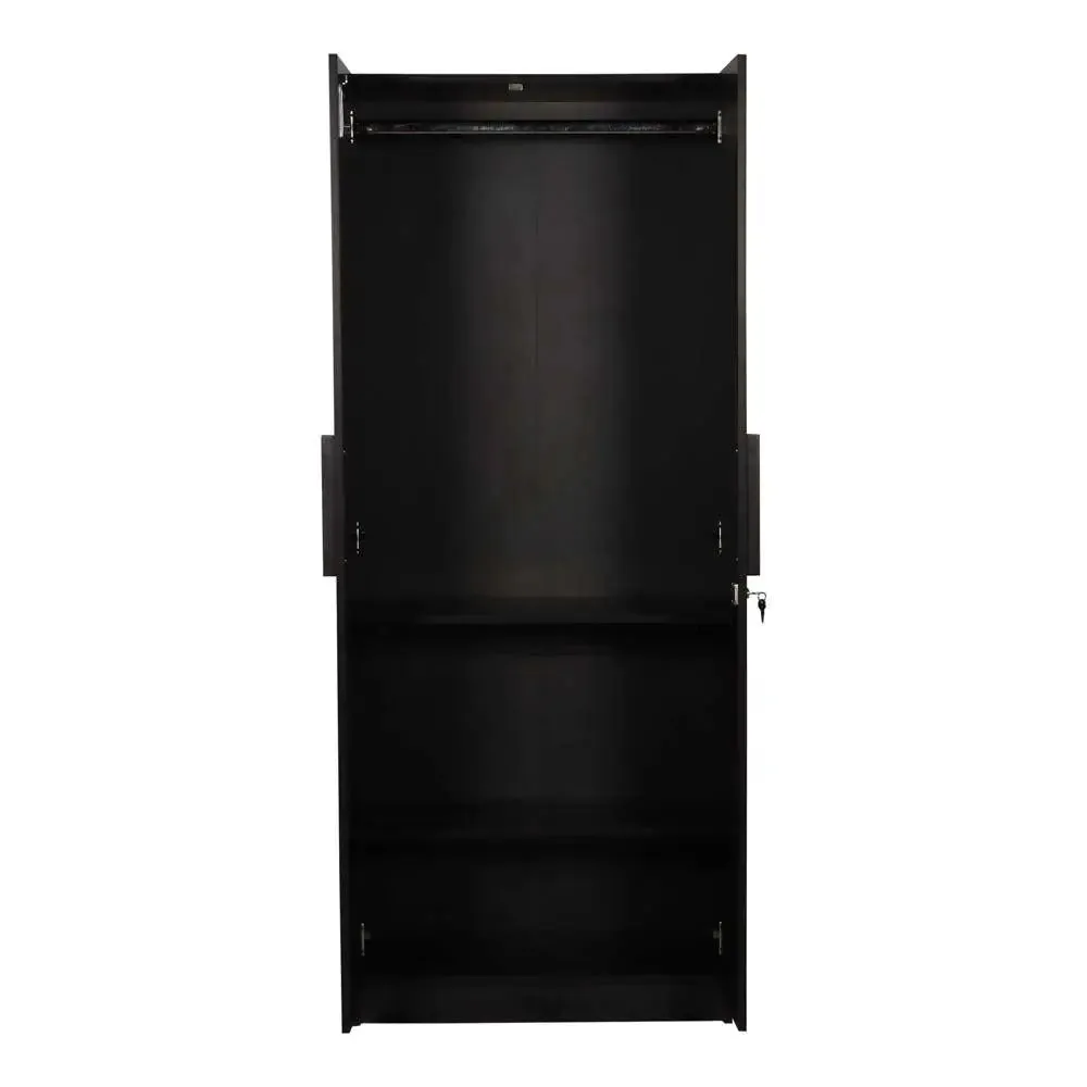 Wenge Engineered Wood 2 Door Wardrobe