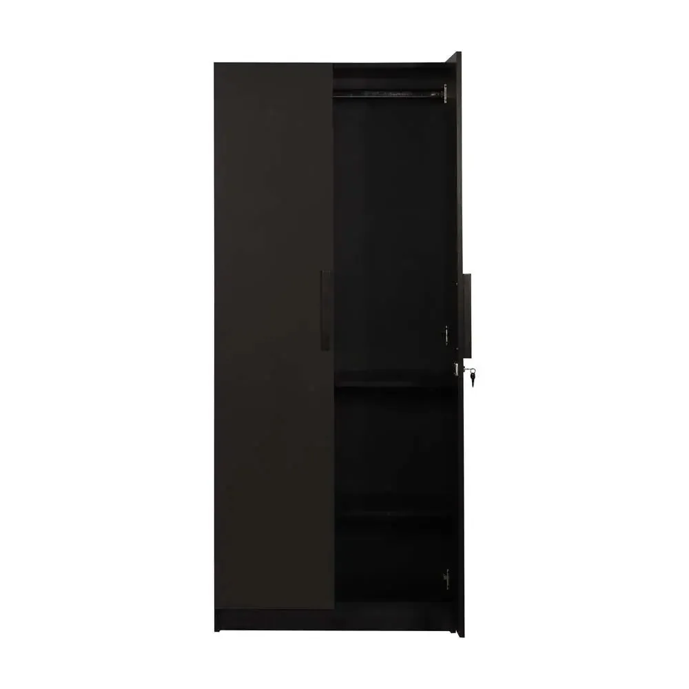 Wenge Engineered Wood 2 Door Wardrobe