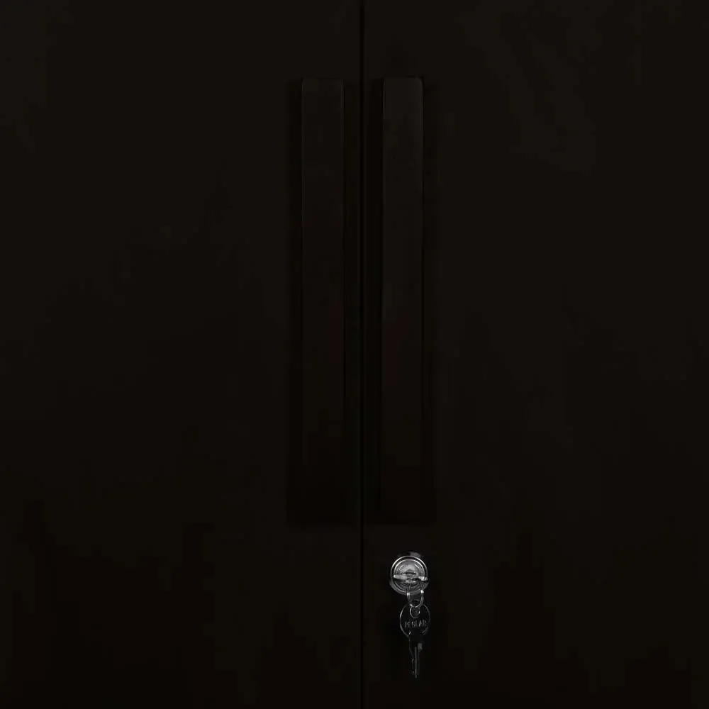 Wenge Engineered Wood 2 Door Wardrobe With Drawers & Mirror