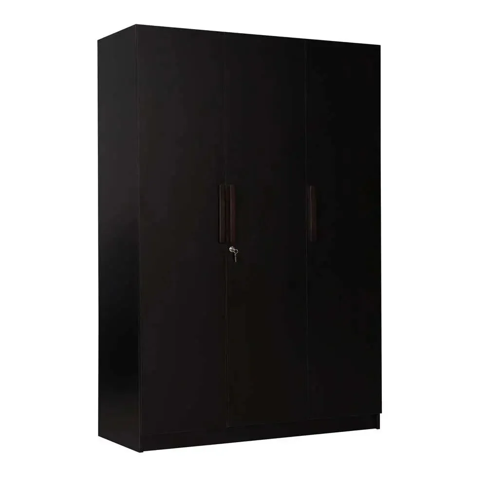 Wenge Engineered Wood 3 Door Wardrobe