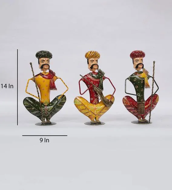 West Indian Musicians Rajasthani Art Human Figurines / Showpiece