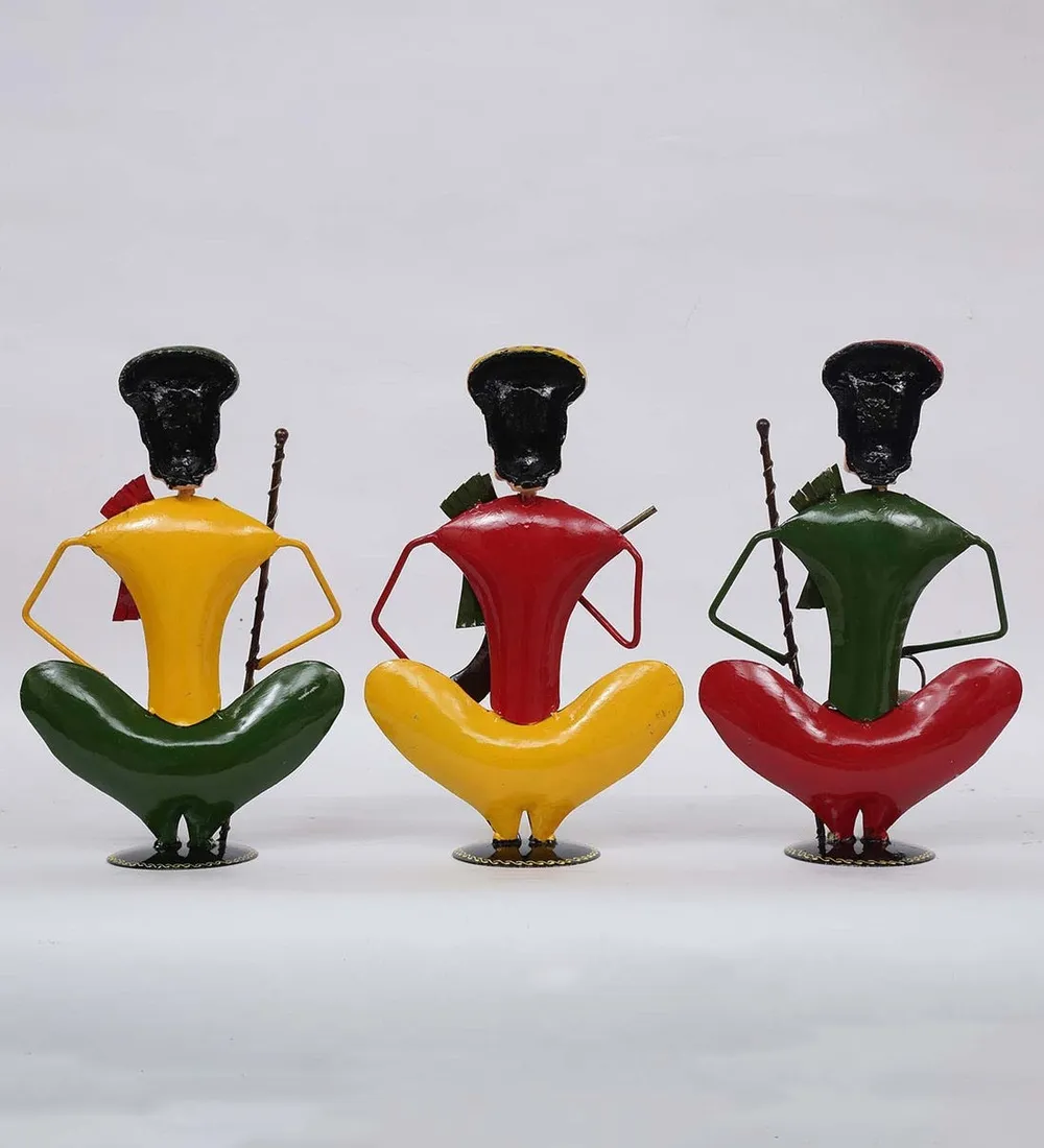 West Indian Musicians Rajasthani Art Human Figurines / Showpiece