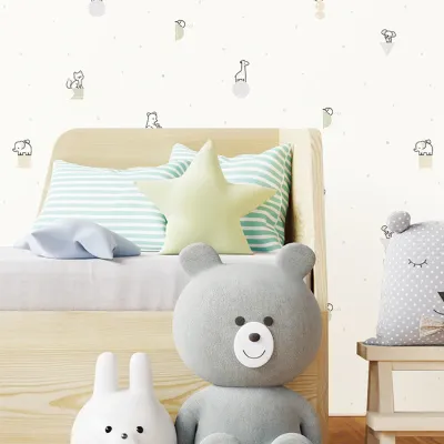 WallMantra Whimsical Animal Parade Wallpaper
