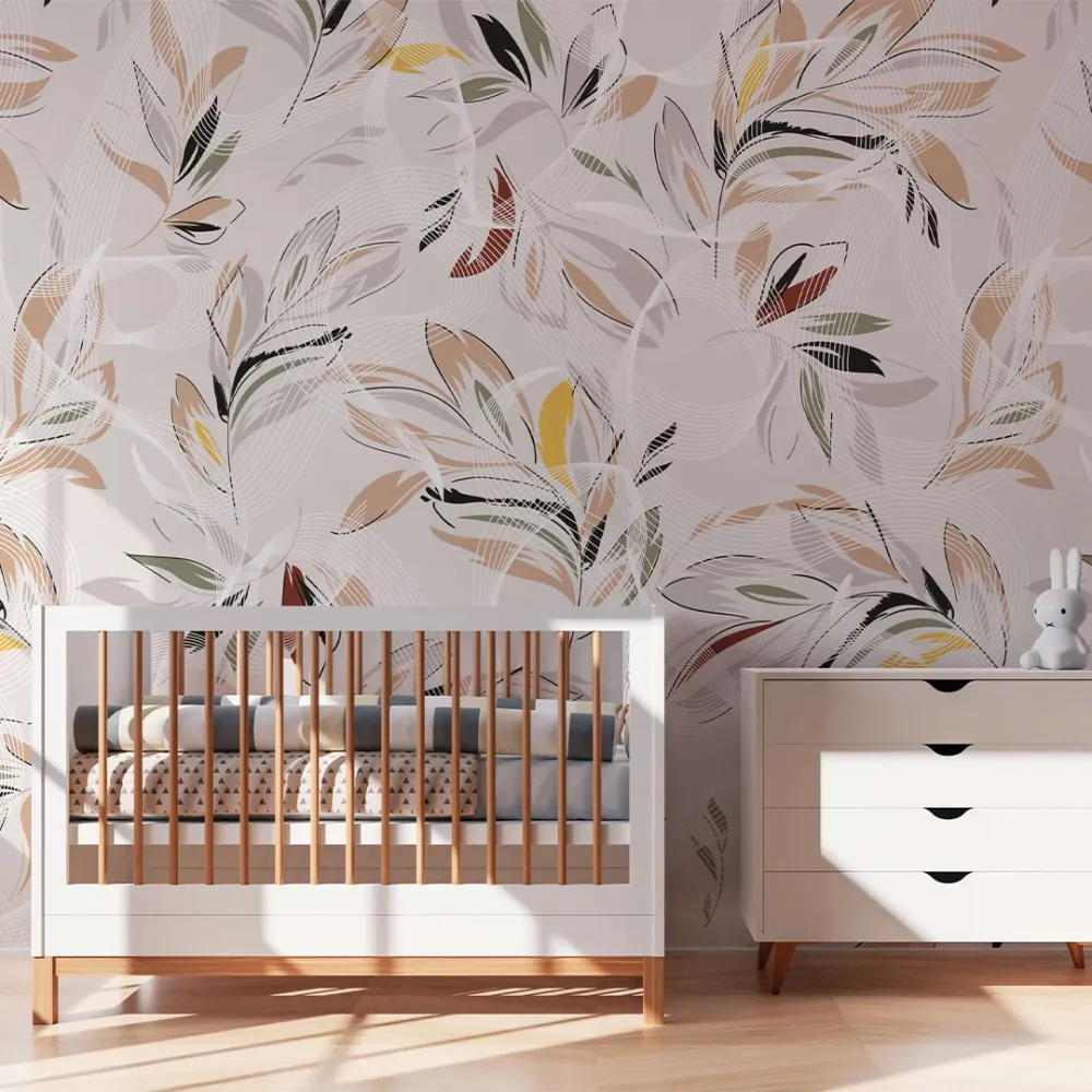 WallMantra Whispering Leaves Premium Quality Wallpaper