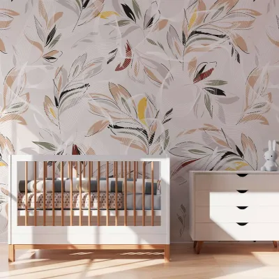 WallMantra Whispering Leaves Premium Quality Wallpaper