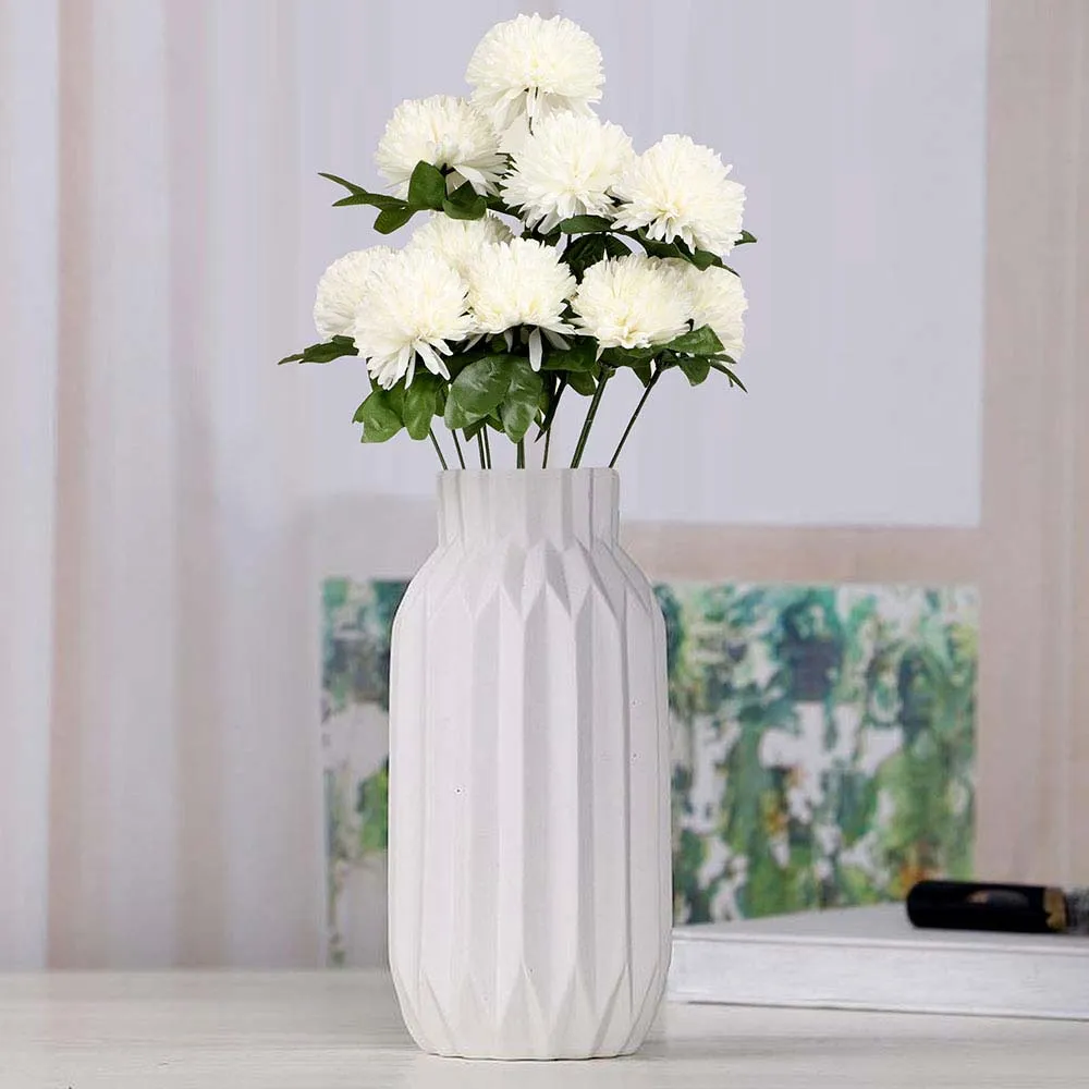White Bloomed Chrysanthemum Artificial Flower Stick