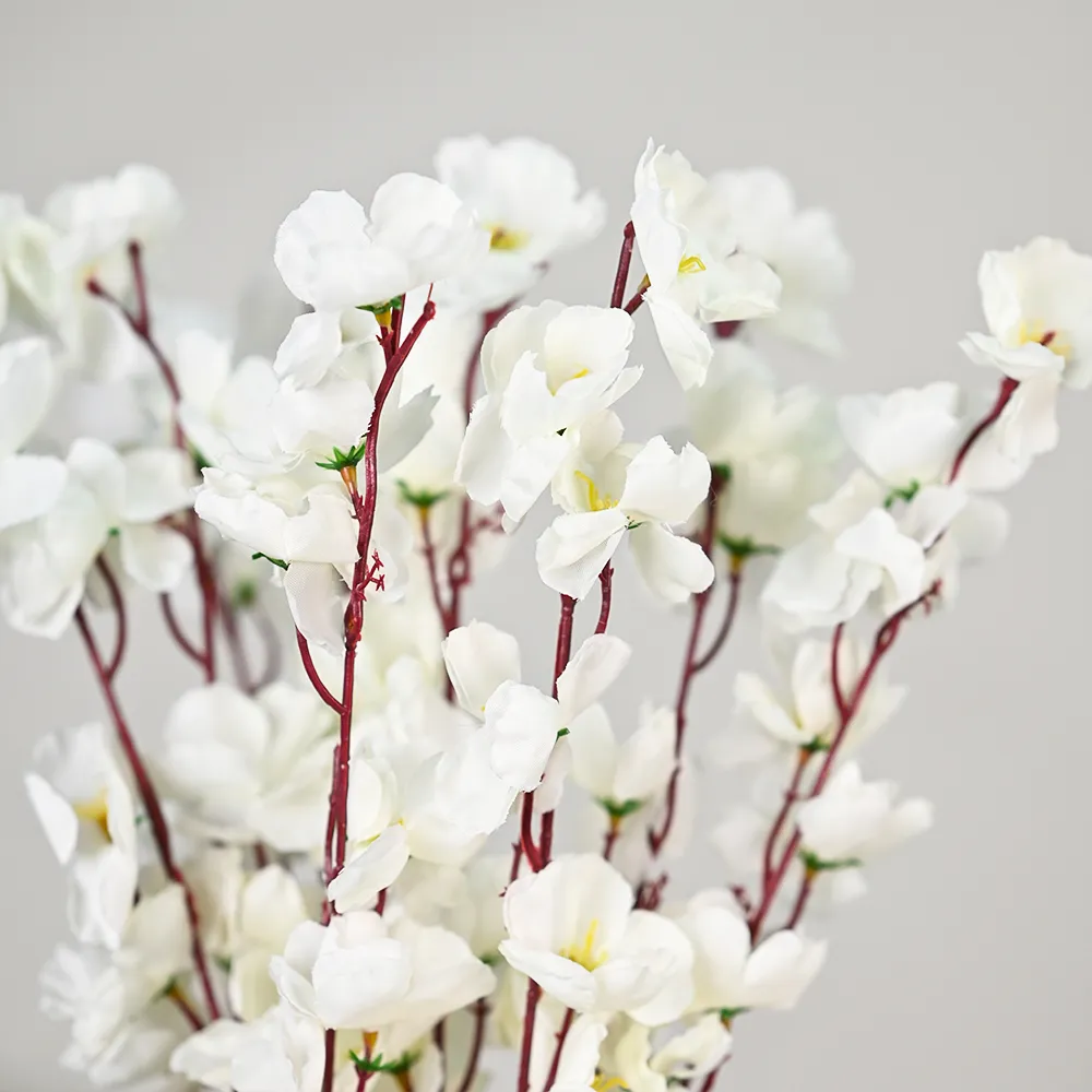 White Blossoms Artificial Flowers Set Of 2