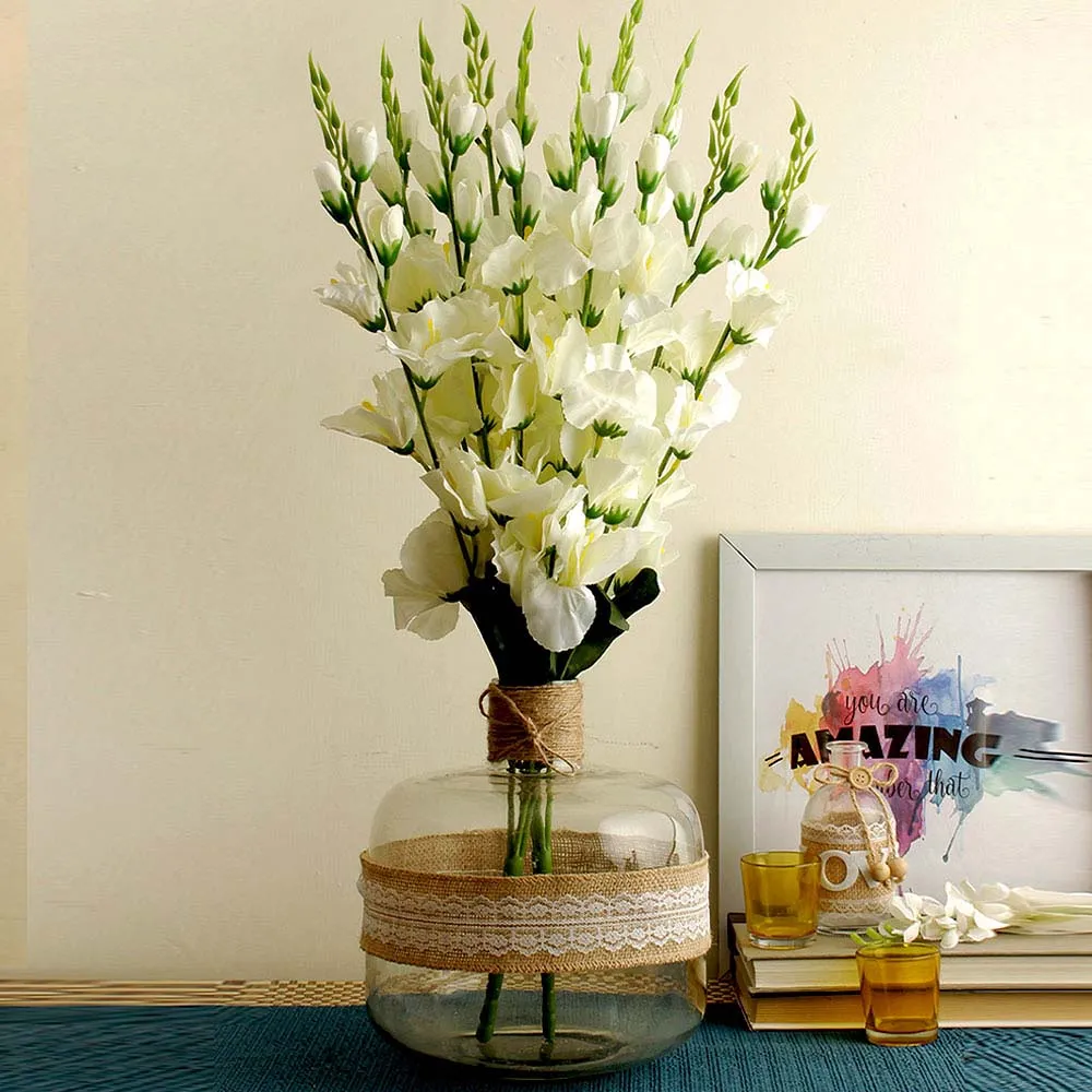 White Cherry Blossom Artificial Flower Bunch