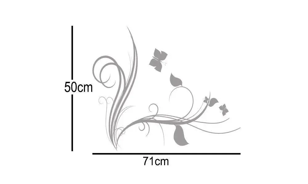 White Color Butterfly DIY Vinyl Car Sticker