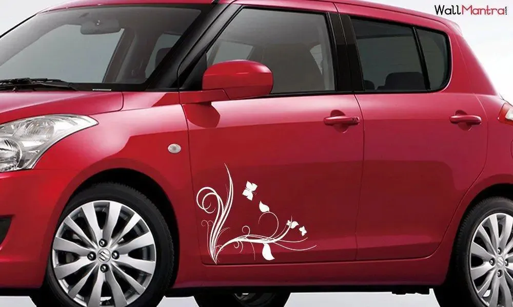 White Color Butterfly DIY Vinyl Car Sticker
