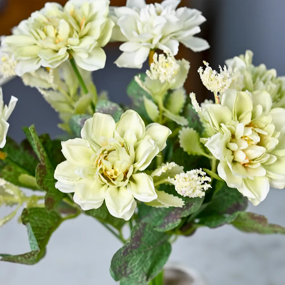 White Decorative Artificial Jasmine With Pot