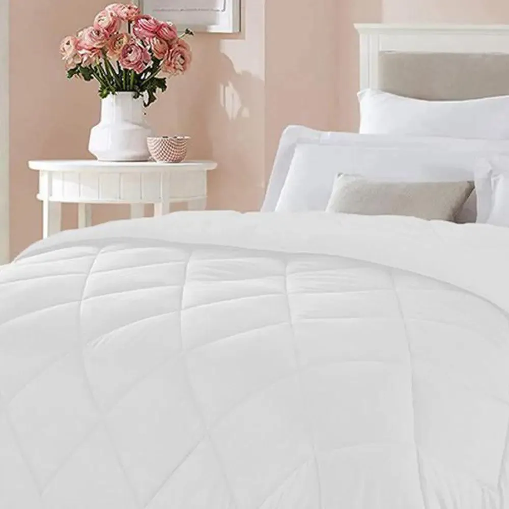 White Densely Quilted Double Bed Comforter