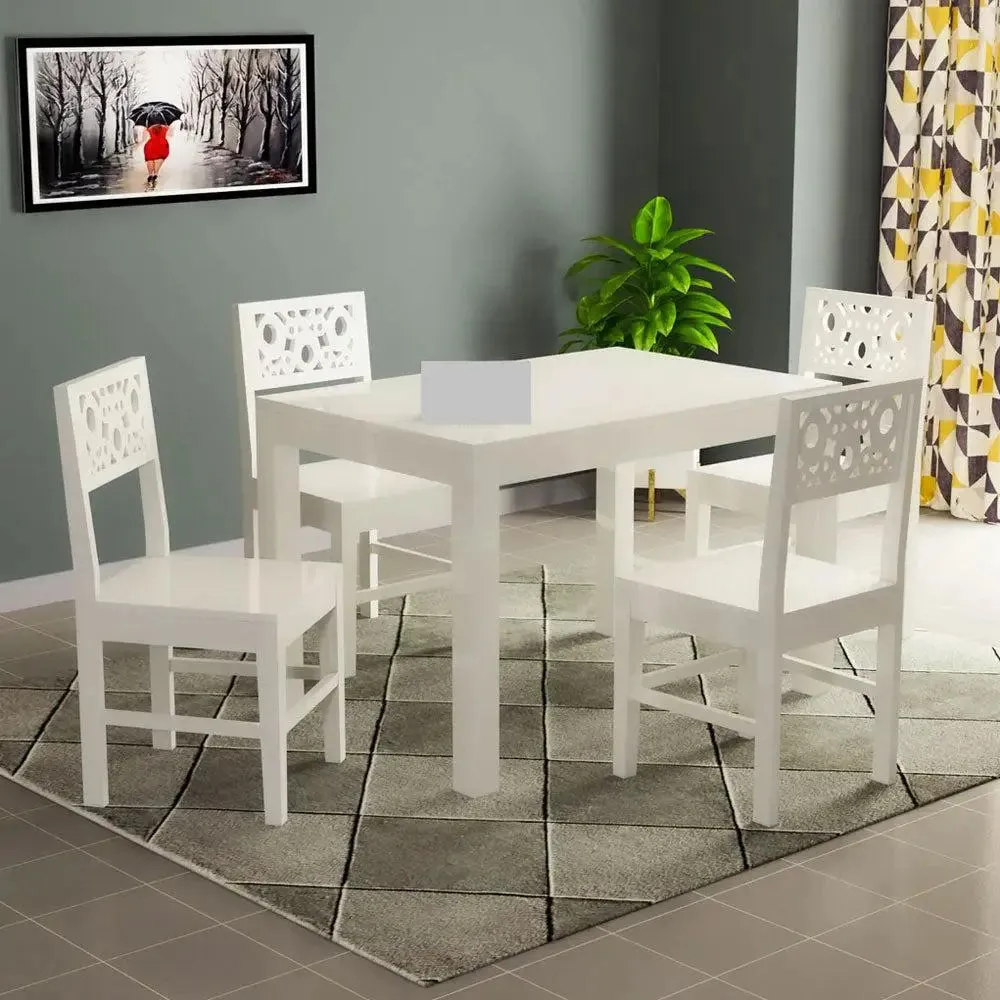 White European Style Mangowood Dining Table 4 Seater