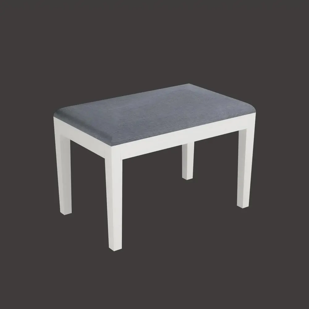 White European Style Mangowood Dining Table 4 Seater With Padded Seats & Single Settee