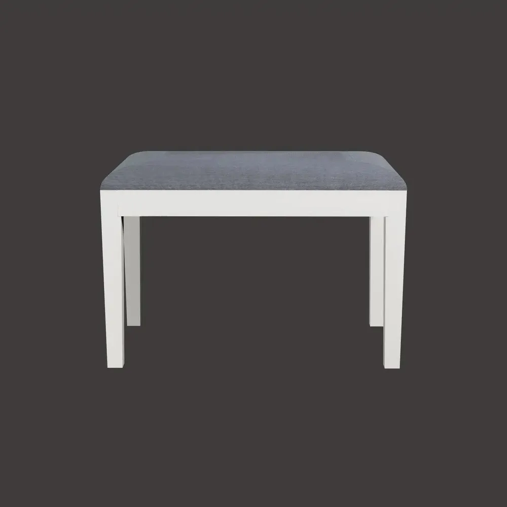 White European Style Mangowood Dining Table 4 Seater With Padded Seats & Single Settee