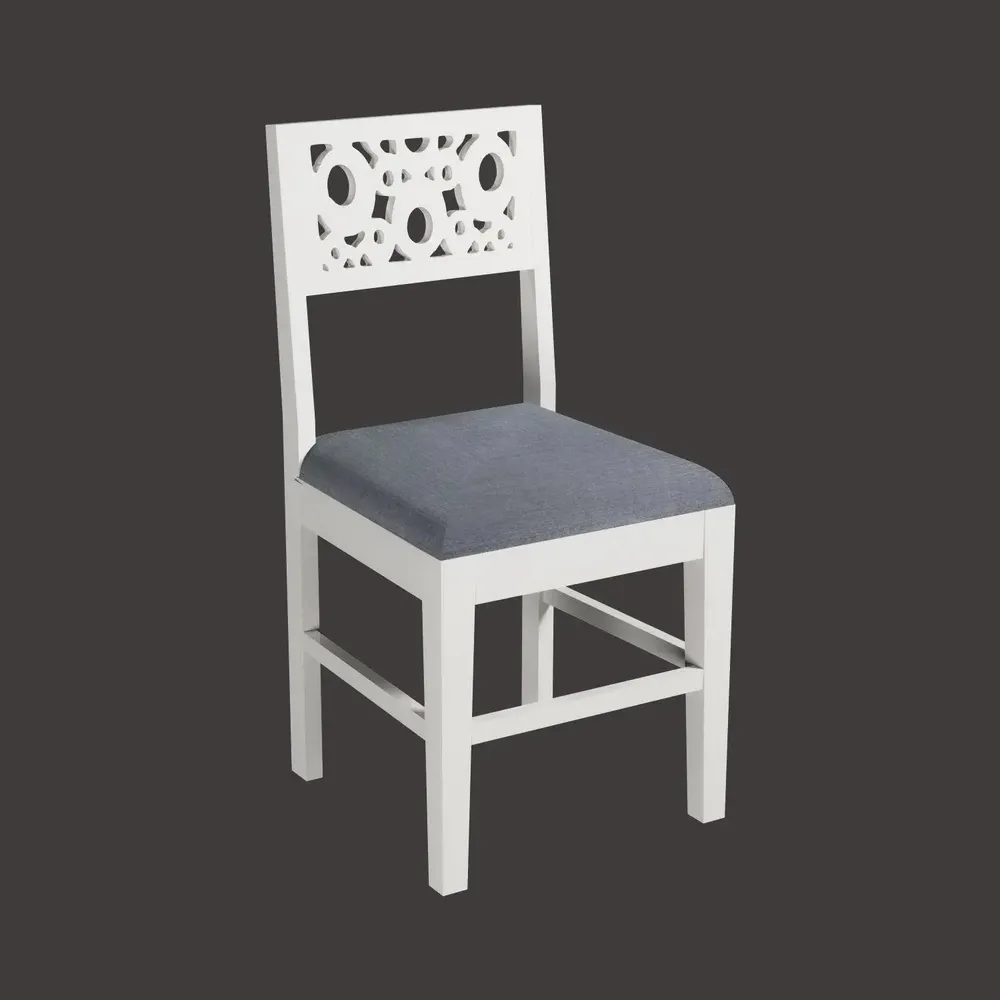 White European Style Mangowood Dining Table 4 Seater With Padded Seats & Single Settee