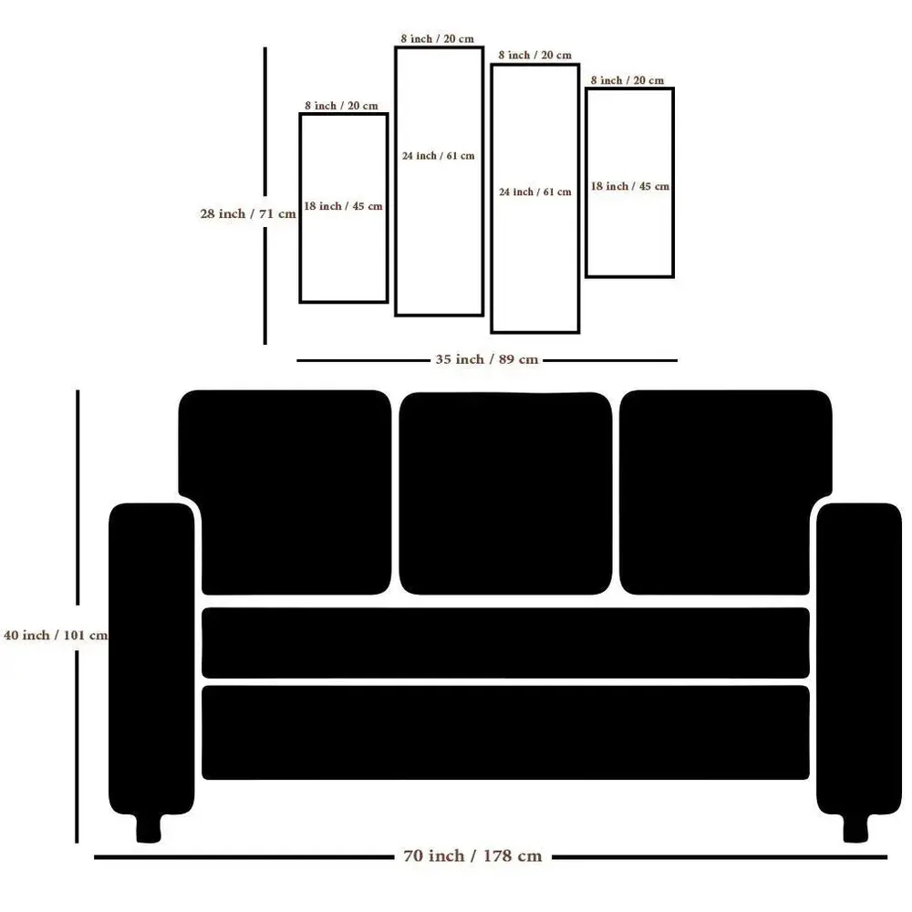White Flower Wall Painting In Multiple Frames Canvas
