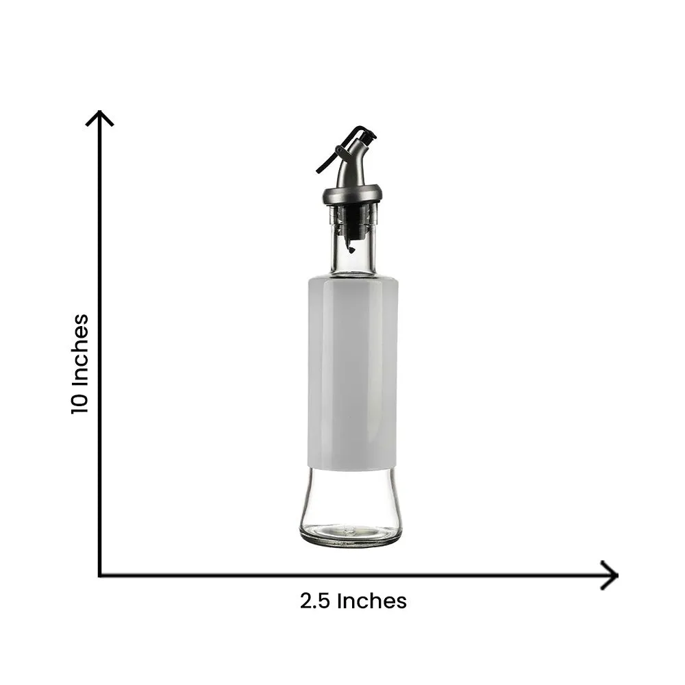 White Glass Oil Dispenser 300 ML